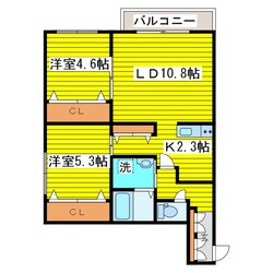 苗穂駅 徒歩13分 4階の物件間取画像